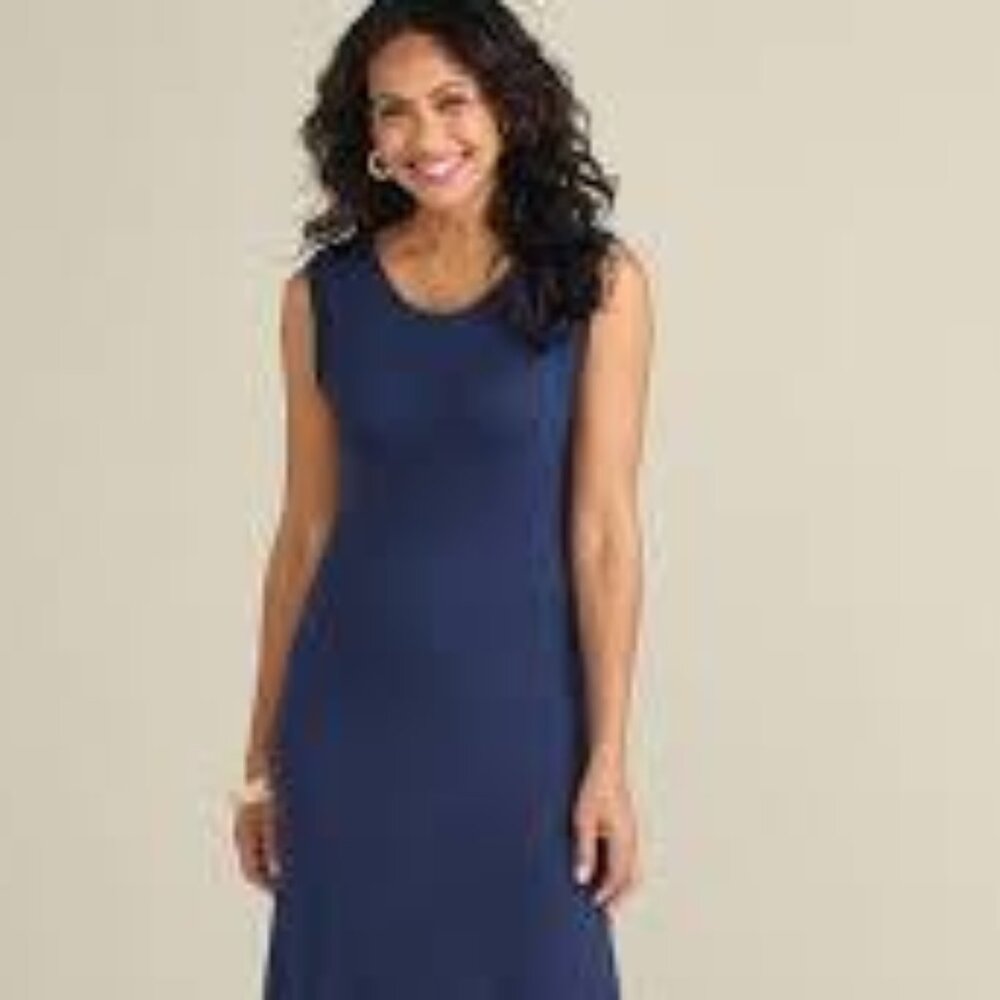 Soft surroundings FINA FRENCH TERRY MAXI DRESS